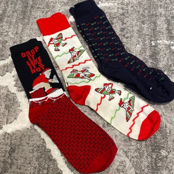 white christmas dresses MENS CHRISTMAS DRESS HOLIDAY SOCKS 8PACK main image 1